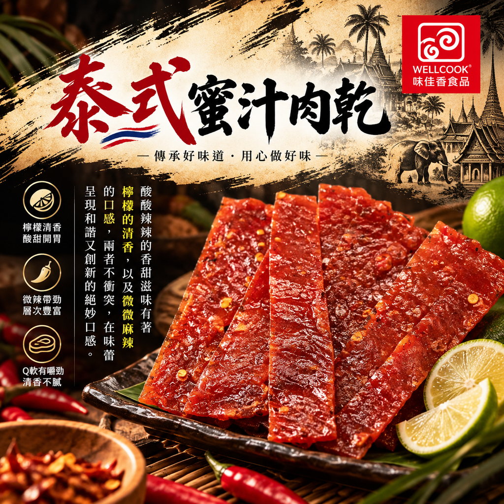 泰式蜜汁肉乾300g